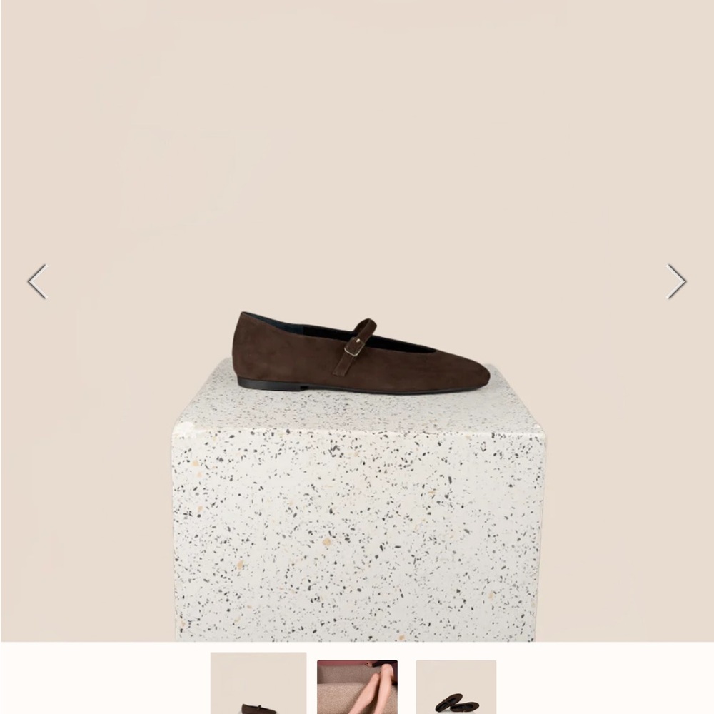 Women's Brown Suede flats a.solani - Picture 3 of 4